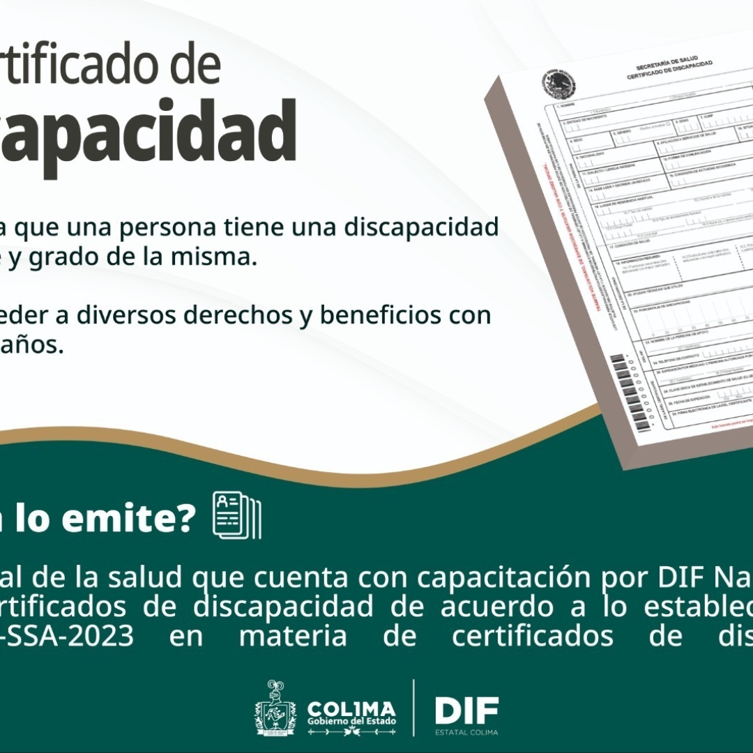 DIF Estatal Colima llevará a municipios los módulos de credencialización para personas con discapacidad 