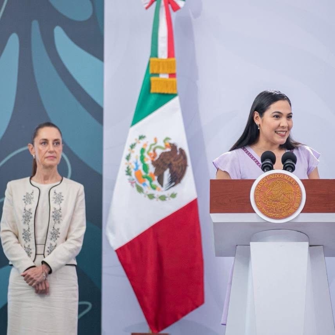 Respaldo del Gobierno de México se ve en todo Colima: Indira Vizcaíno en ‘La Mañanera’ con la Presidenta desde Manzanillo