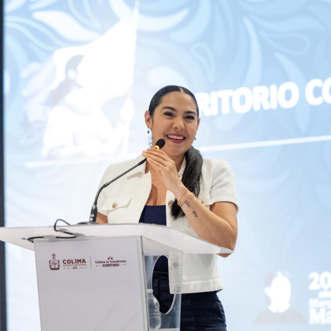 Indira Vizcaíno encabezó la presentación del Programa Sembrando Vida a arroceros en Colima