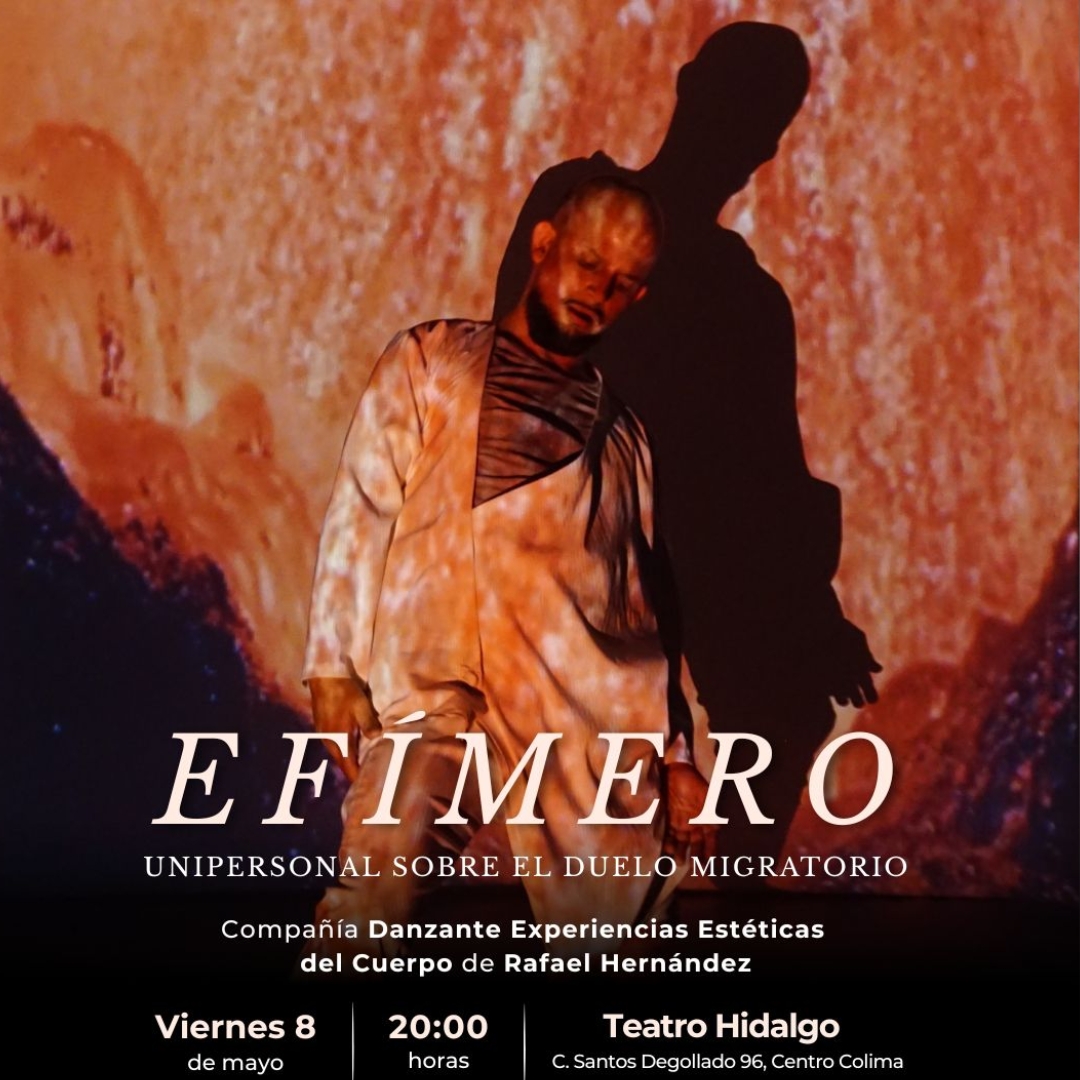 El 8 de mayo estrenarán en el teatro Hidalgo ‘Efímero’, obra beneficiaria del Sistema de Apoyos a Proyectos Culturales