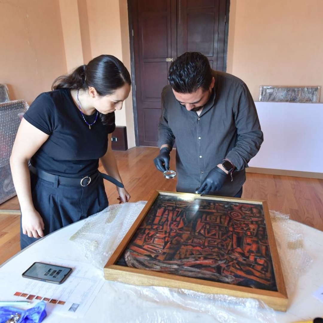 Cultura Colima e INBAL realizaron diagnóstico y verificación de obra museográfica 