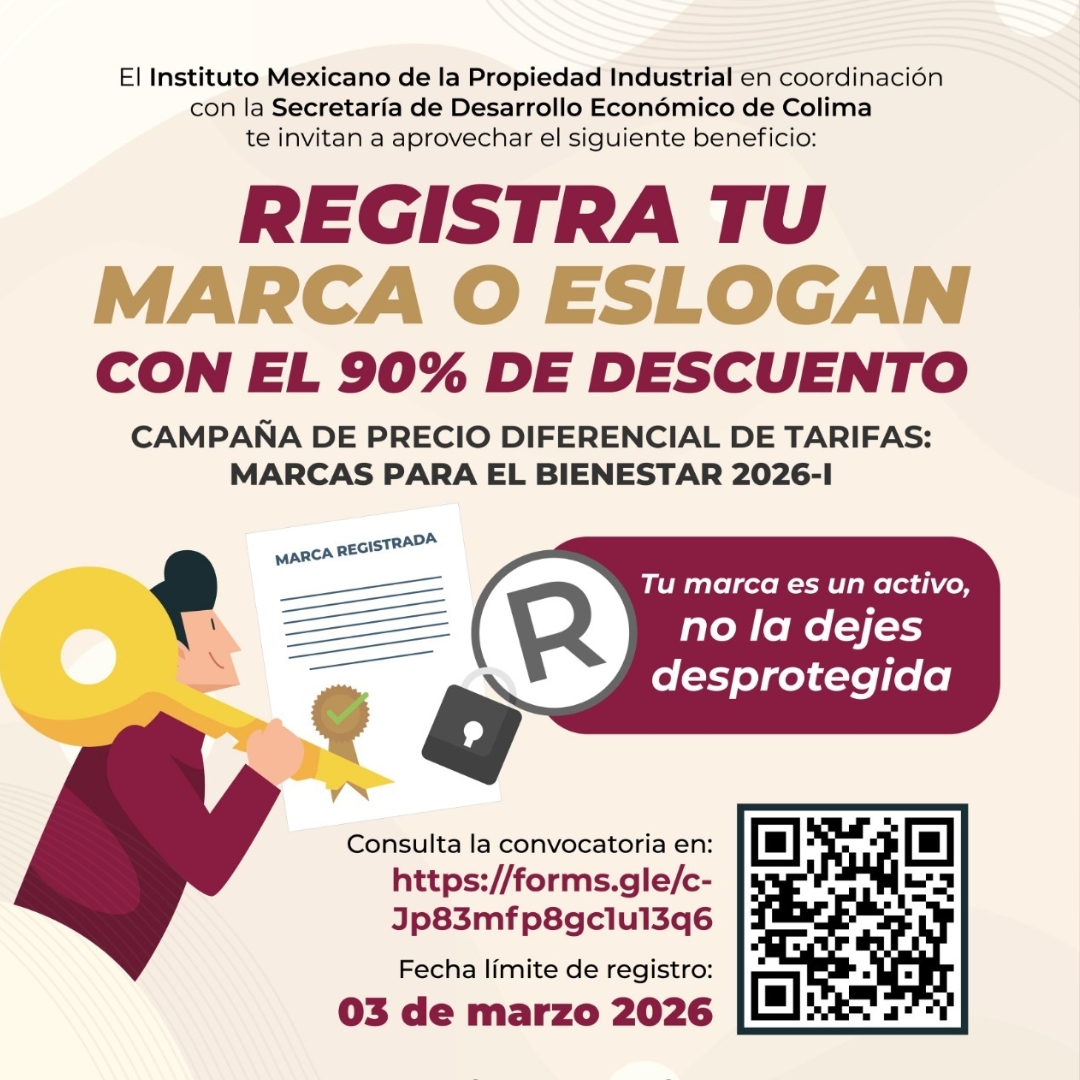 Gobierno del Estado impulsa registro de marcas con 90% de descuento para fortalecer a empresas colimenses
