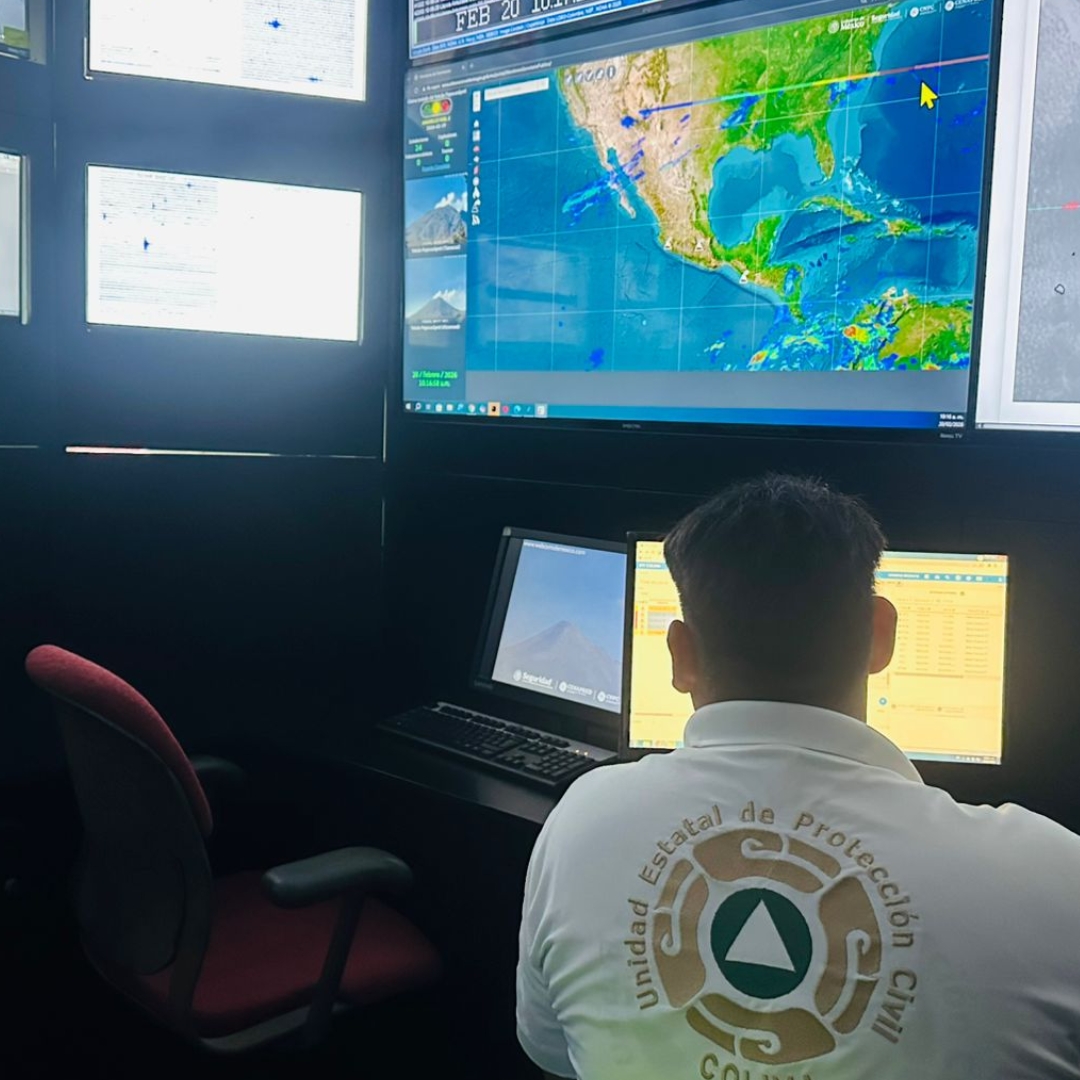 Volcán de Colima se mantiene estable y con baja actividad: UEPC