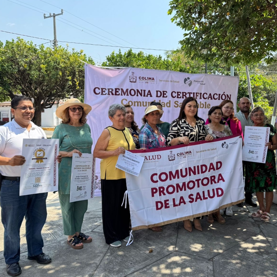Más de 6,200 colimenses beneficiados con promoción de la salud, participación social y fortalecimiento comunitario