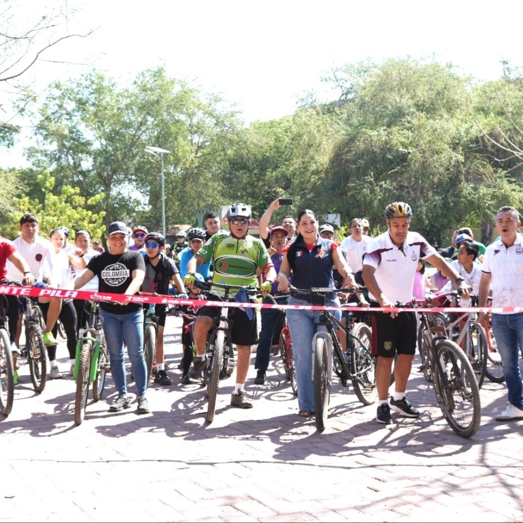 Más de 150 personas participaron en la ‘Rodada por la Paz’ que organizó Incode en La Campana
