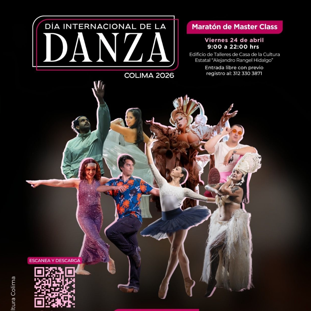 Cultura Colima ofrece 17 clases magistrales gratuitas para celebrar el Día Internacional de la Danza